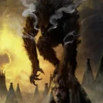 LumiPoster — Golden forest monster