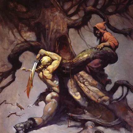 LumiPoster — Warrior in an enchanted tree