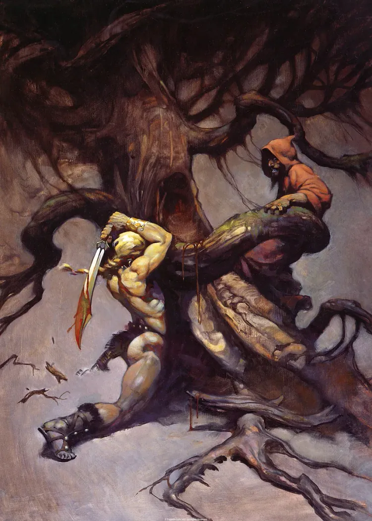 lumi-boards-art-6482d549ee8a2331-1.webp LumiPoster — Warrior in an enchanted tree - Image 1
