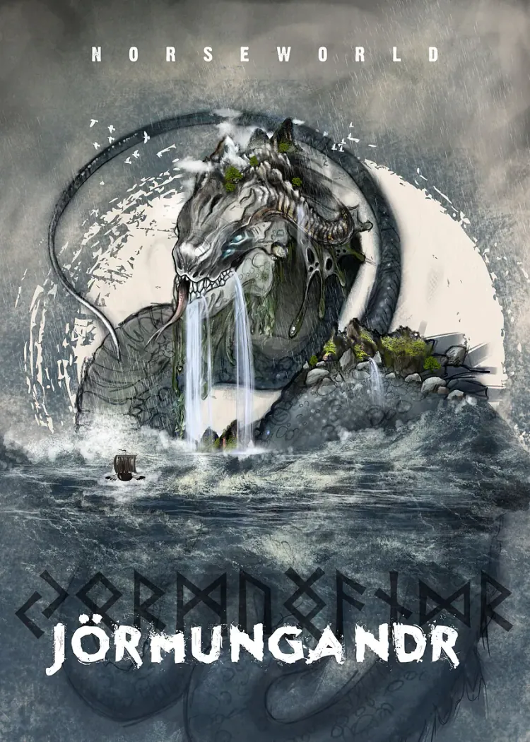 lumi-boards-art-68183798c334e035 LumiPoster — يورمونغاند ثعبان العالم - الصورة 1