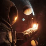 LumiPoster — رائد فضاء يمسك الكون