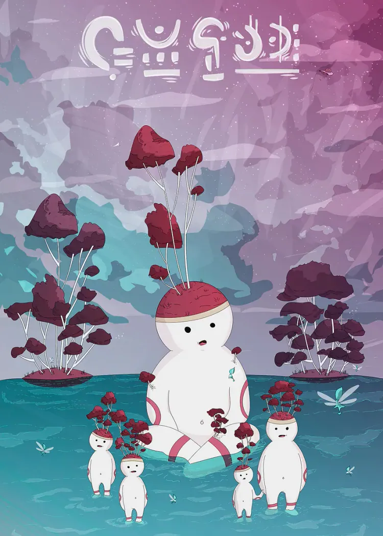lumi-boards-art-693163a624e3a38e LumiPoster — أرواح في الغابة الوردية - الصورة 1