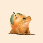 LumiPoster — Orange frog