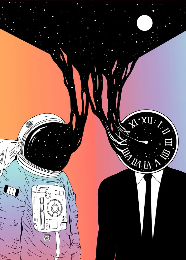 lumi-boards-art-6b1b04f74ac41ba8 LumiPoster — رائد الفضاء وساعة الزمن - الصورة 1