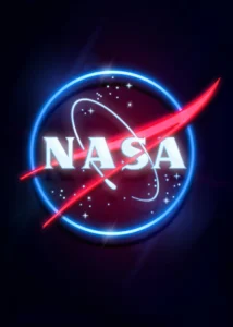 LumiPoster — NASA with neon logo