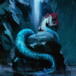 LumiPoster — A mermaid at the waterfall