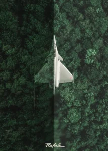LumiPoster — Rafale above the forest