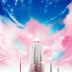 LumiPoster — قلعة تحت سماء وردية