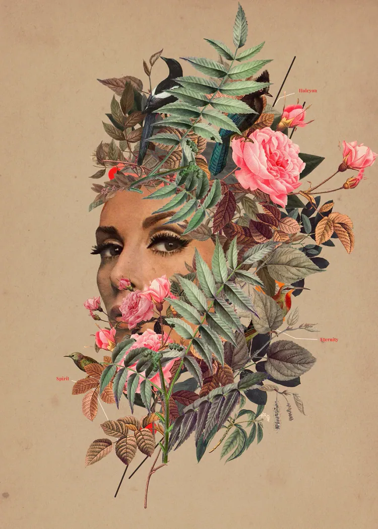 lumi-boards-art-71334f26e03edde7-1.webp LumiPoster — A face among the flowers - Image 1
