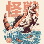LumiPoster — Sushi monster above the waves
