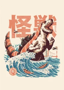 LumiPoster — Sushi monster above the waves