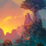 LumiPoster — معبد فوق قمة الخيال