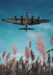 LumiPoster — Plane over fields