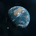 LumiPoster — الأرض والقمر في الفضاء