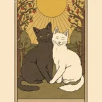 LumiPoster — Two cats lovers card