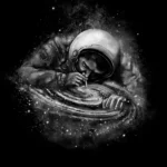 LumiPoster — Astronaut — galactic vortex