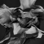 LumiPoster — Stripping silver waves