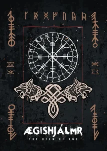 LumiPoster — Aegishjalmur, the Norse symbol