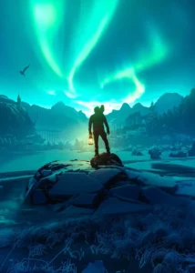 LumiPoster — Traveler under the northern lights