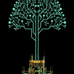 LumiPoster — Digital circuit tree