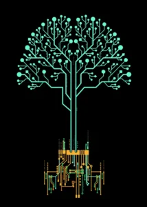 LumiPoster — Digital circuit tree