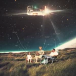 LumiPoster — Family under the fantasy stars