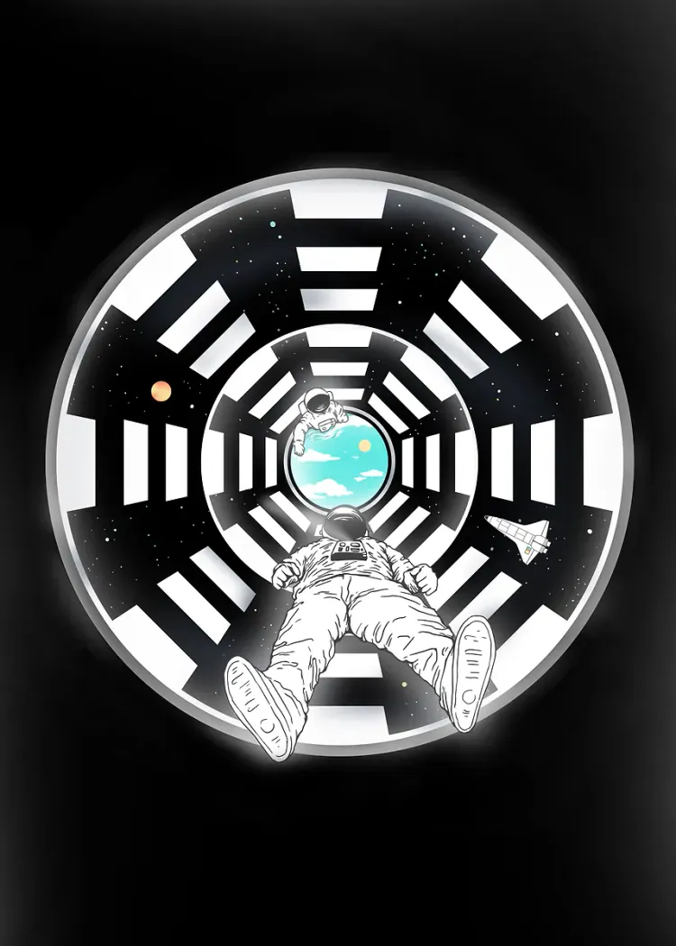 lumi-boards-art-8bbed492d564d95f-1.webp LumiPoster — Astronaut in an orbital tunnel - Image 1
