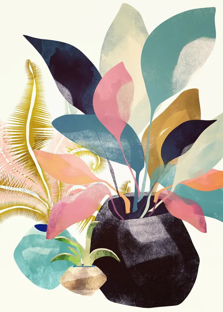 lumi-boards-art-91328208554147e9-1.webp LumiPoster — A plant with colorful leaves - Image 1