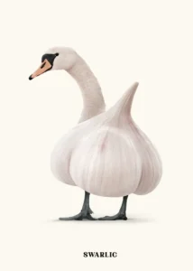LumiPoster — Garlic swan