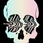 LumiPoster — Skull in pastel colors