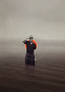 LumiPoster — A man in a sea of ​​imagination