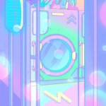LumiPoster — غرفة غسيل بألوان النيون