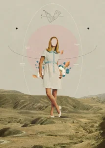 LumiPoster — Girl and flowers in a surreal world