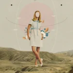 LumiPoster — فتاة وزهور في عالم سريالي