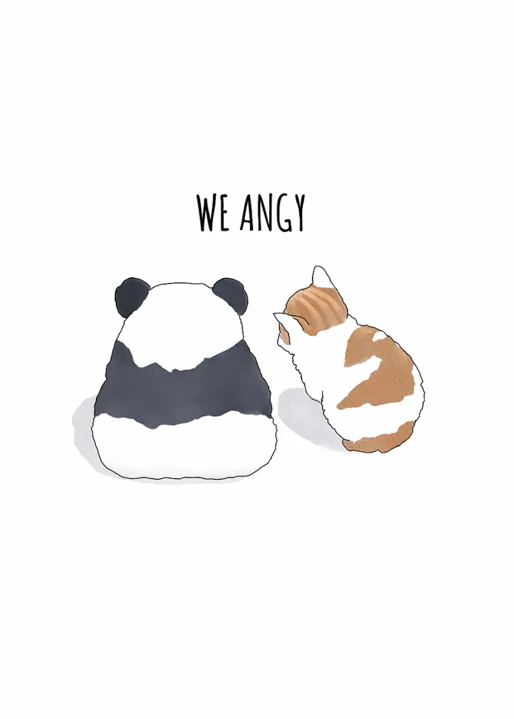 lumi-boards-art-9ce00b5f87b0b574-1.webp LumiPoster — Angry panda and cat - Image 1