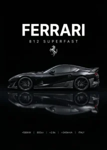 LumiPoster — Ferrari 812 Superfast