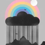 LumiPoster — قوس قزح ومطر الخطوط