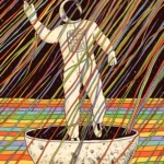 LumiPoster — Astronaut in a colorful boat