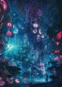 LumiPoster — غابة الفطر المضيء