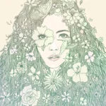 LumiPoster — بورتريه من أوراق وزهور