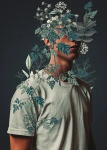 LumiPoster — Portrait and flowering branches