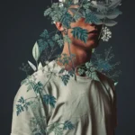 LumiPoster — بورتريه وأغصان مزهرة