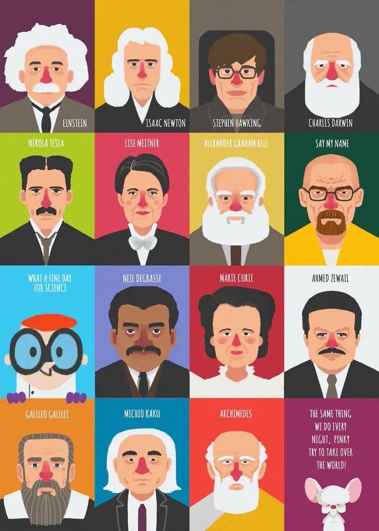 lumi-boards-art-a7eab1811f423183-1.webp LumiPoster — Portraits of scientists in colorful style - Image 1