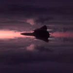 LumiPoster — Airplane in the sunset