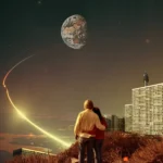 LumiPoster — Gazing at the moon from the outskirts of the city