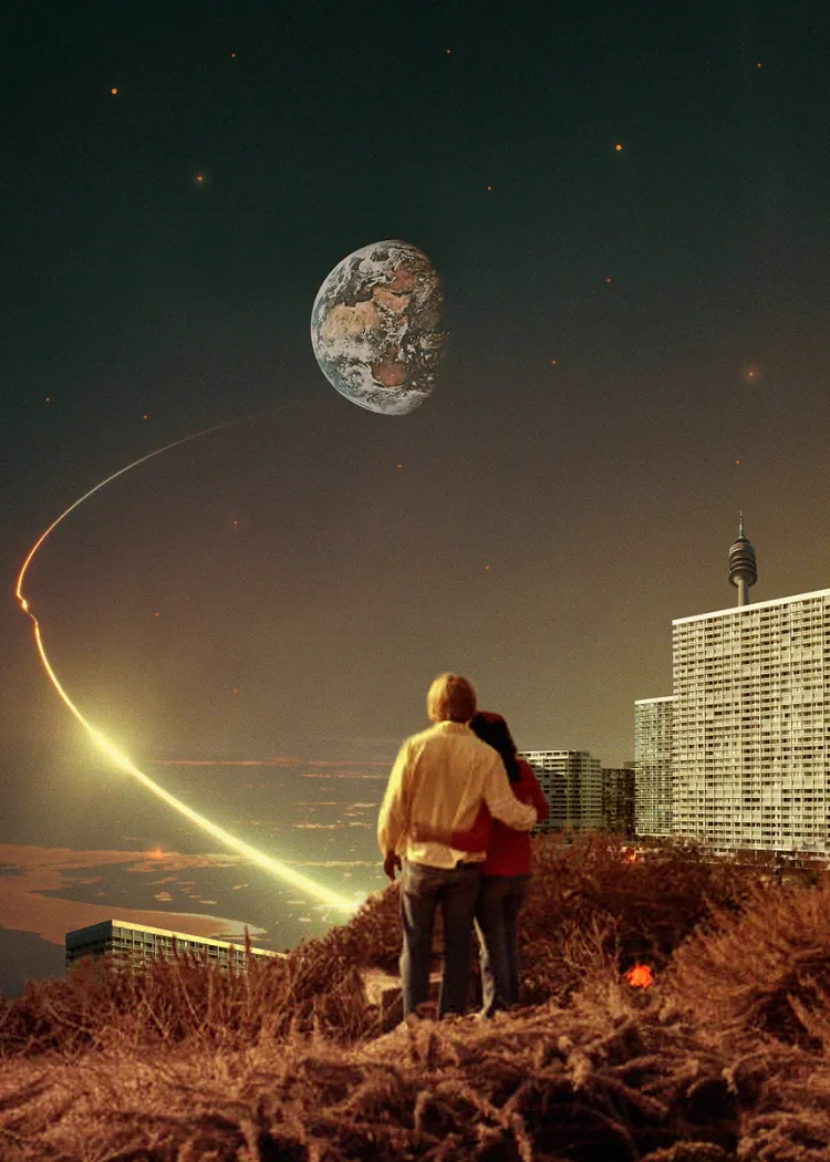 lumi-boards-art-ad1aea23c5ec65de-1.webp LumiPoster — Gazing at the moon from the outskirts of the city - Image 1