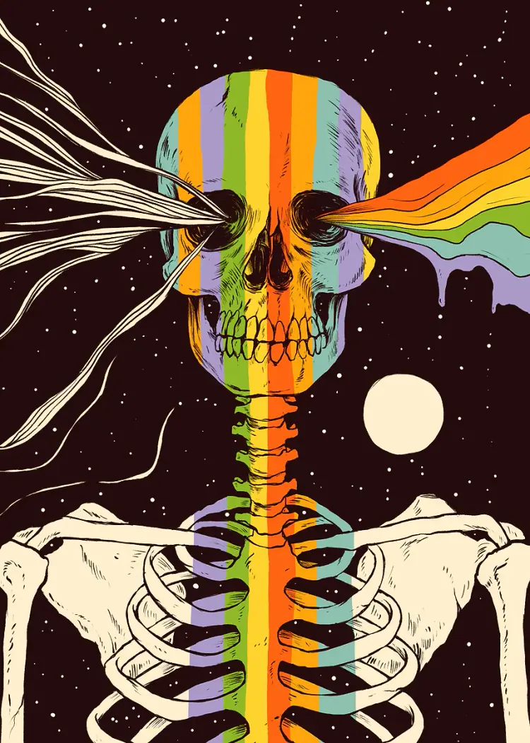 lumi-boards-art-ad2799ae34591168 LumiPoster — هيكل عظمي بطيف الألوان - الصورة 1