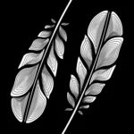 LumiPoster — ريشتان بخطوط بيضاء