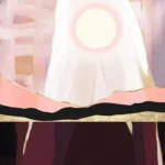 LumiPoster — Pink light between the layers of the earth