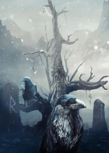 LumiPoster — Crow and tree in the snow